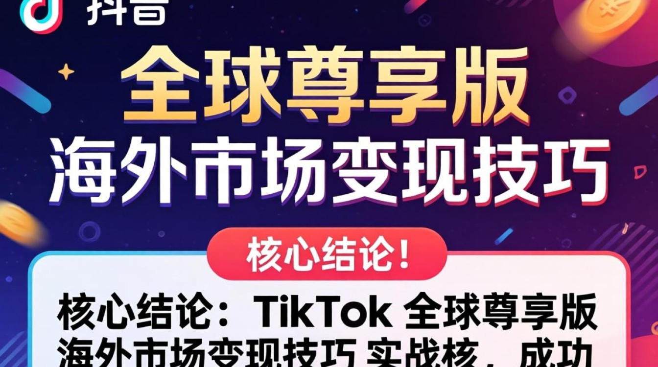 TikTok 全球尊享版怎么变现