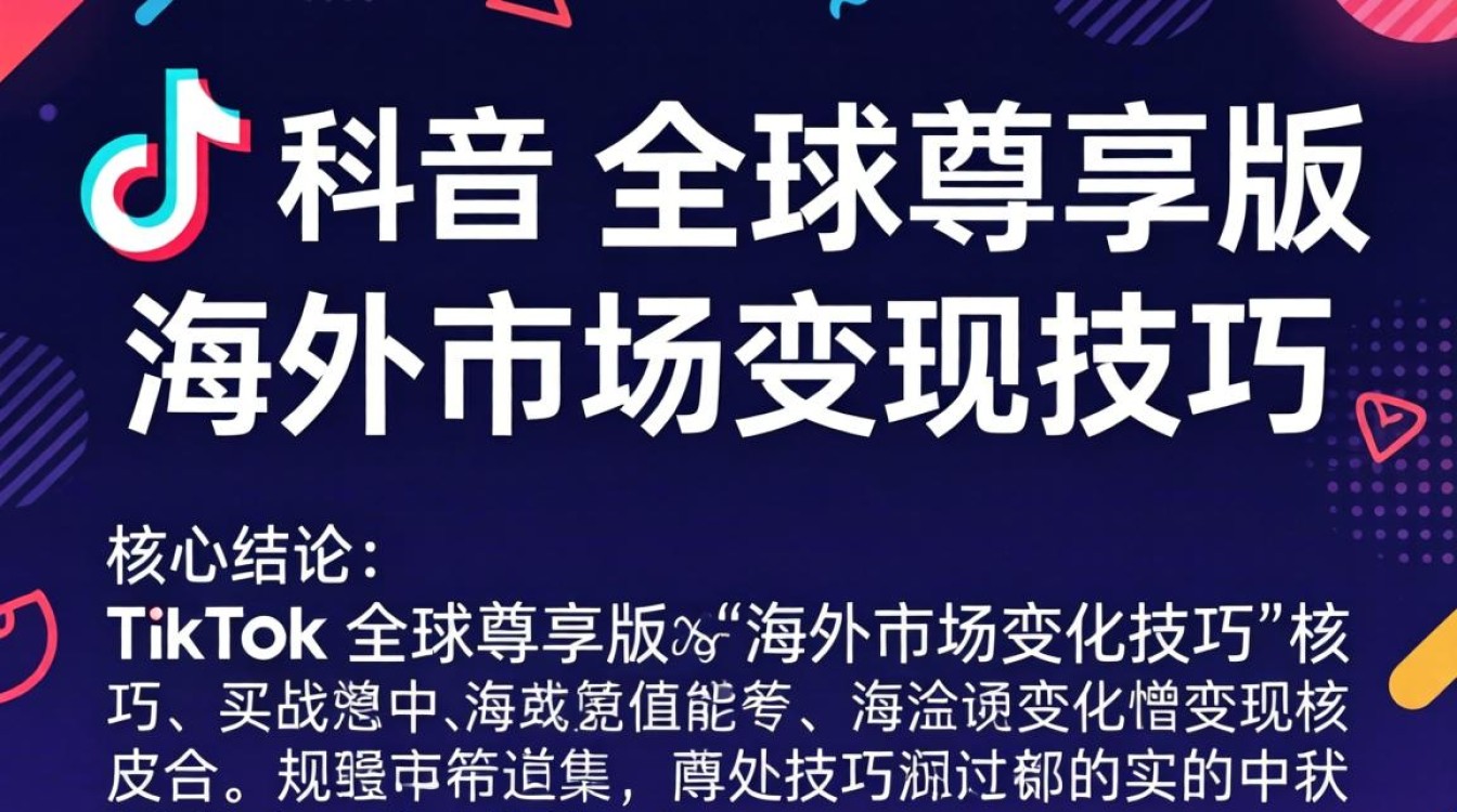 TikTok 全球尊享版怎么变现