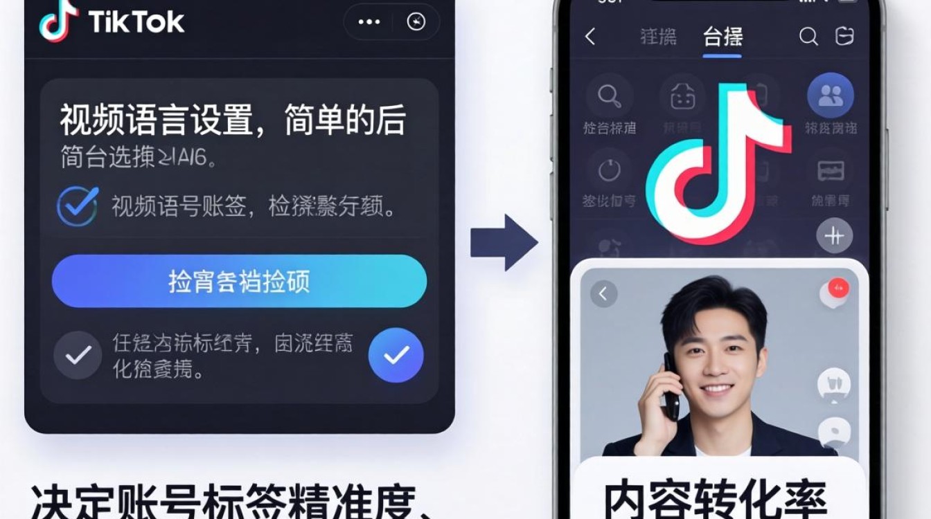 TikTok 怎么设置视频语言