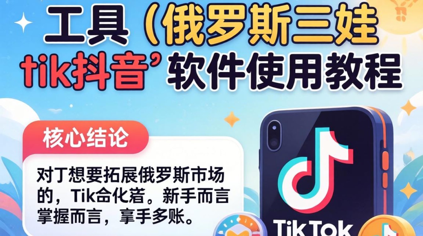 新手工具俄罗斯三娃 TikTok 软件使用教程