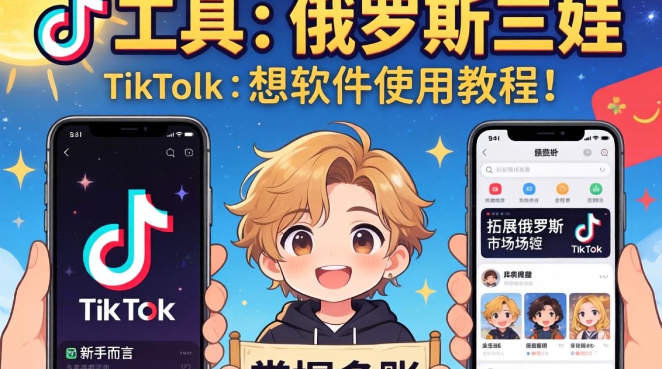 新手工具俄罗斯三娃 TikTok 软件使用教程
