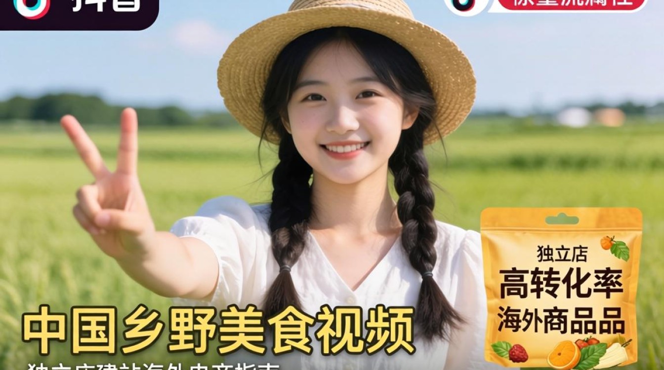 TikTok 中国乡野美食视频独立站建站海外电商指南