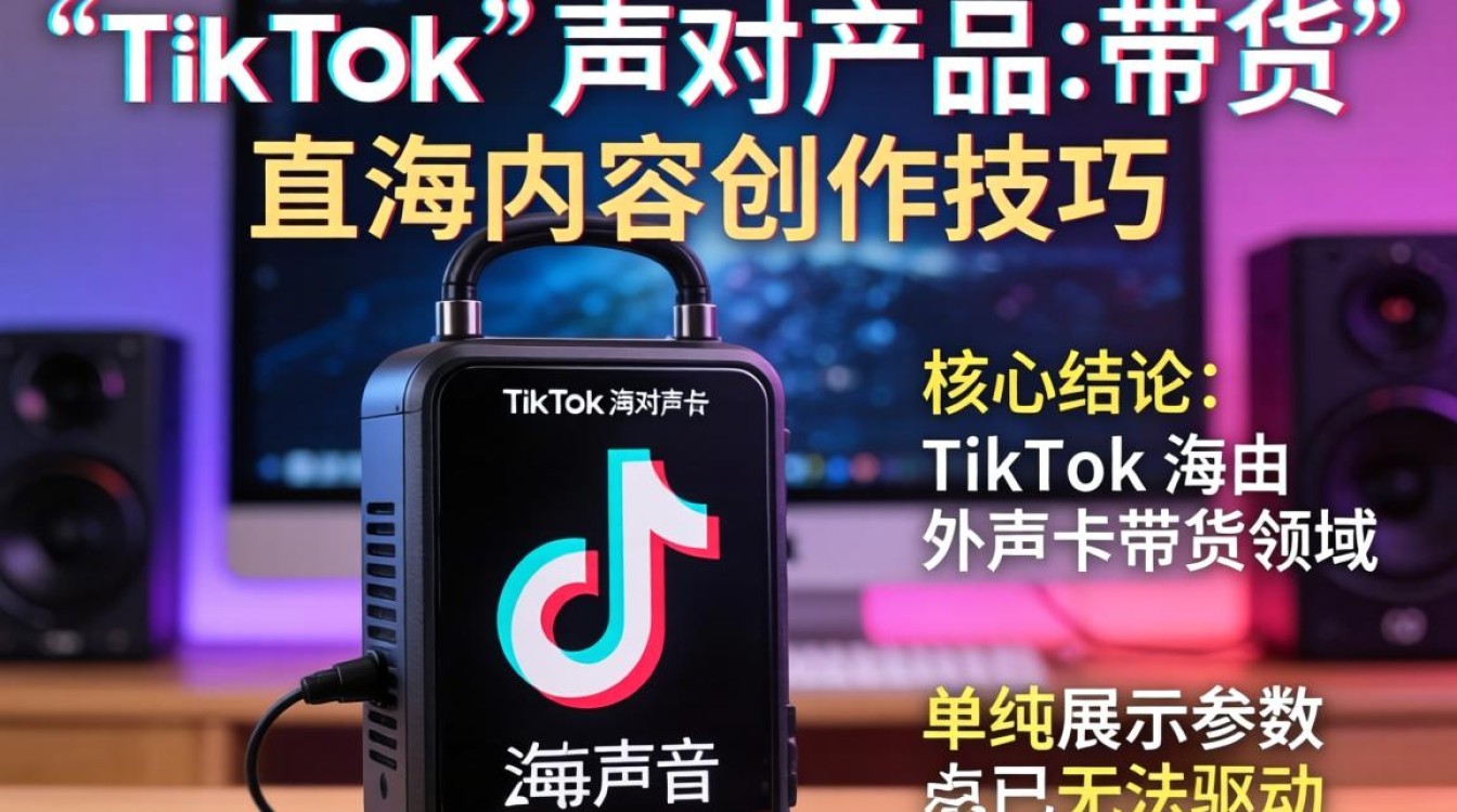 TikTok 声卡产品带货怎么做