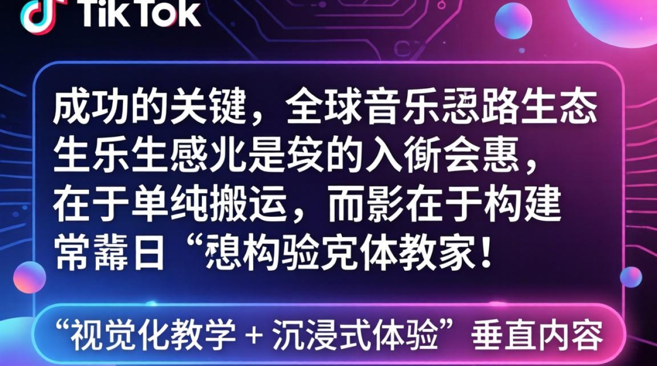 TikTok 音乐视频教学视频 海外市场入局指南