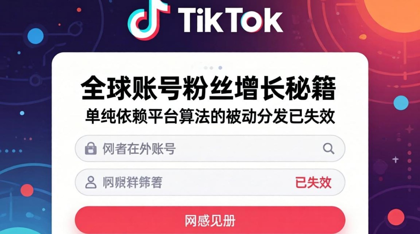 网页注册的TikTok账号怎么涨粉