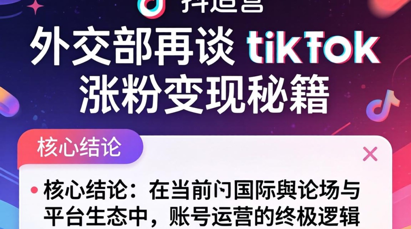 外交部再谈 TikTok 账号运营