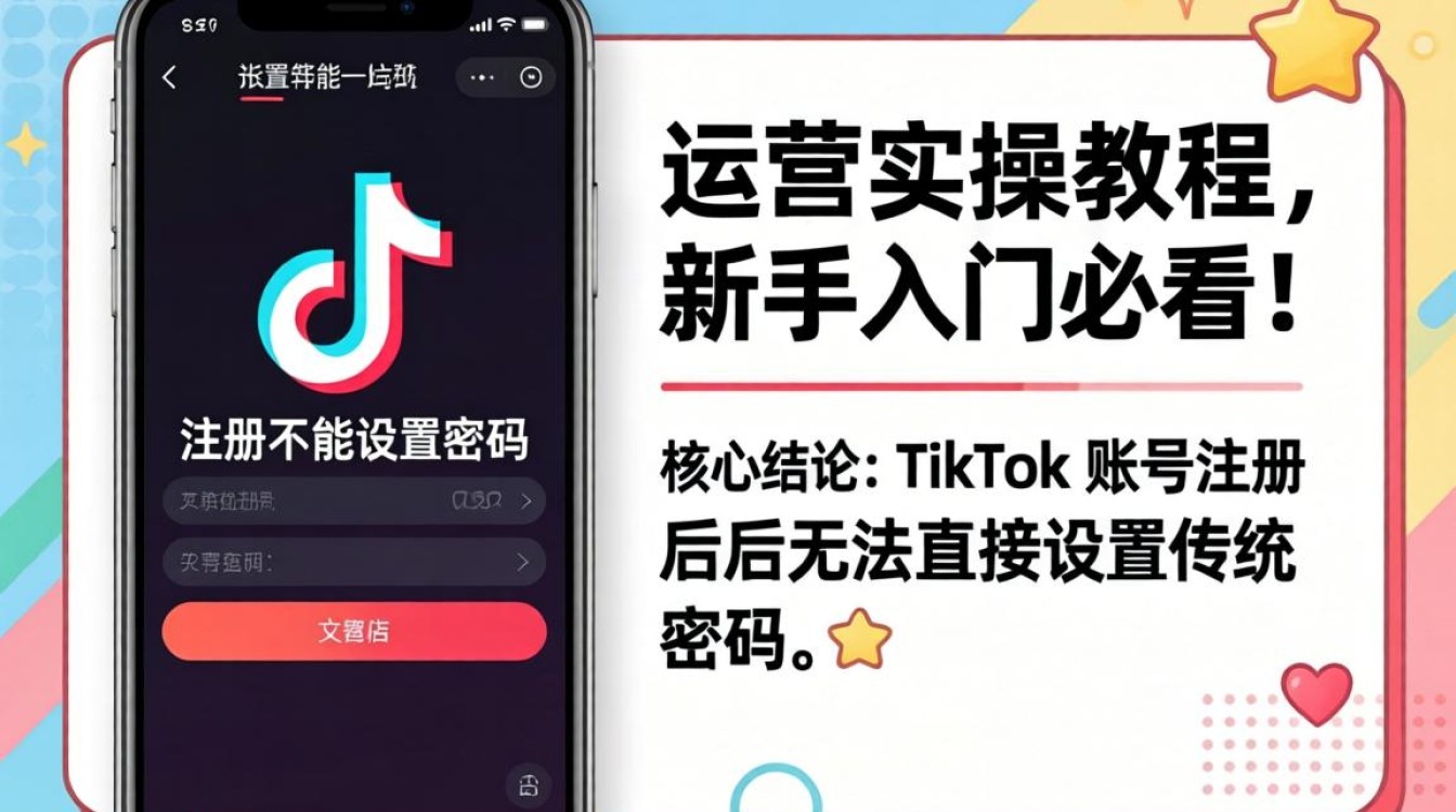 TikTok 注册不能设置密码怎么办