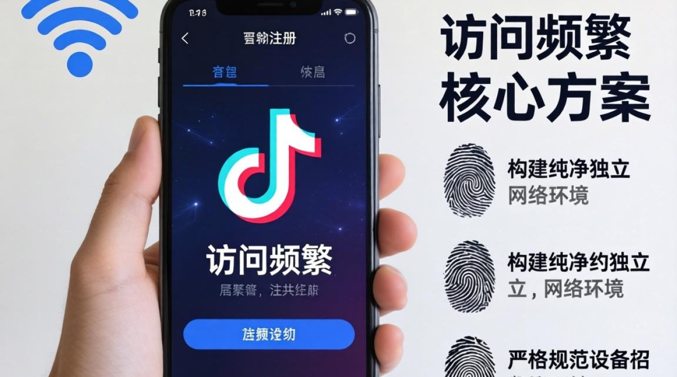 TikTok 注册显示访问频繁怎么办