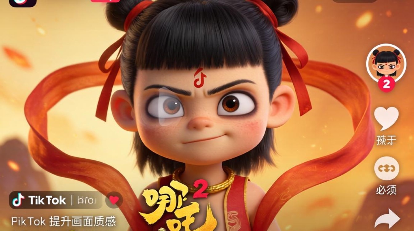 视频拍摄哪吒2在tiktok上怎么提升画面质感