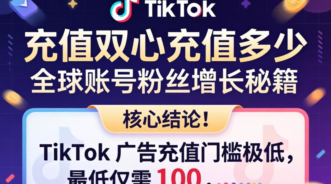 TikTok ads 需要充值多少