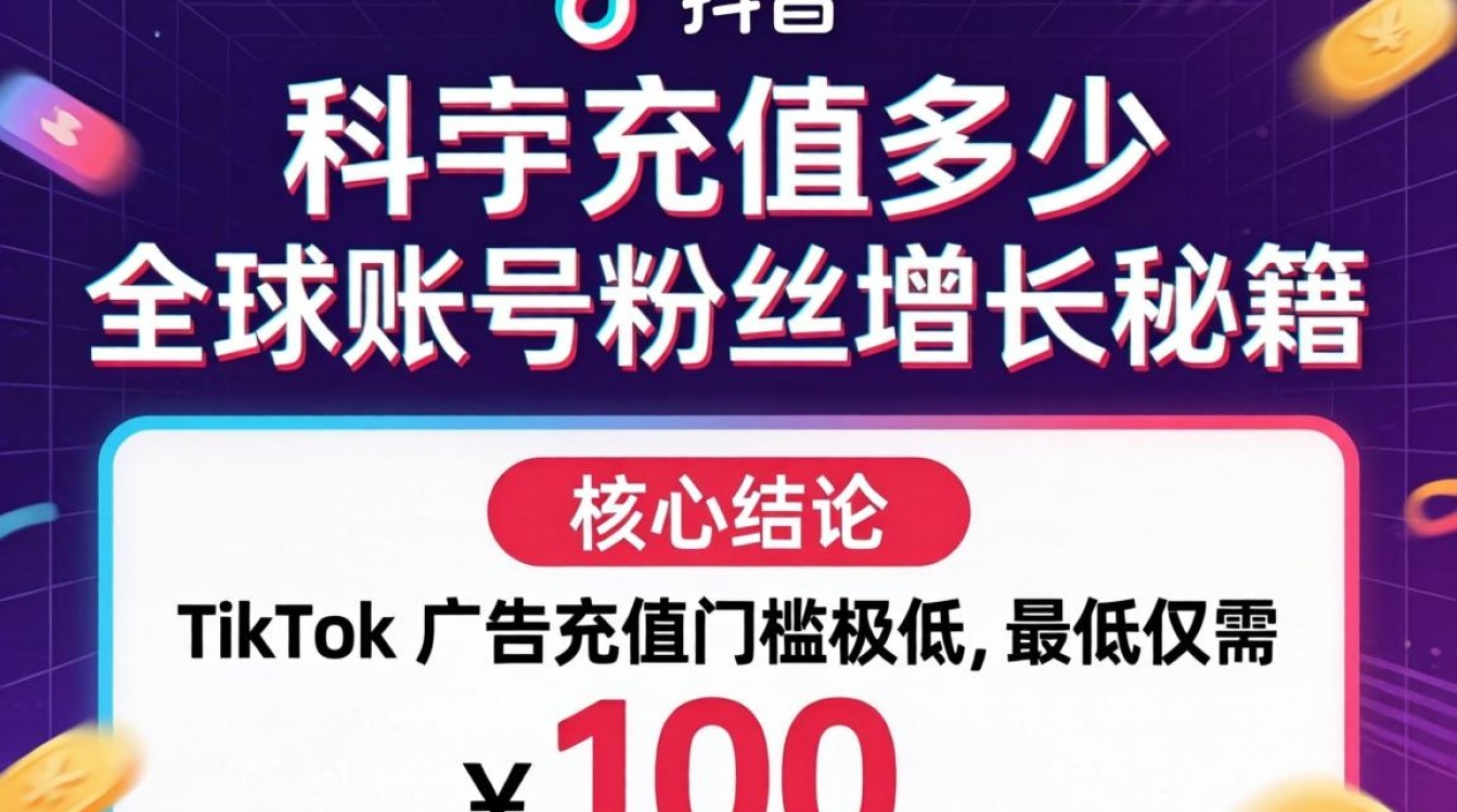 TikTok ads 需要充值多少