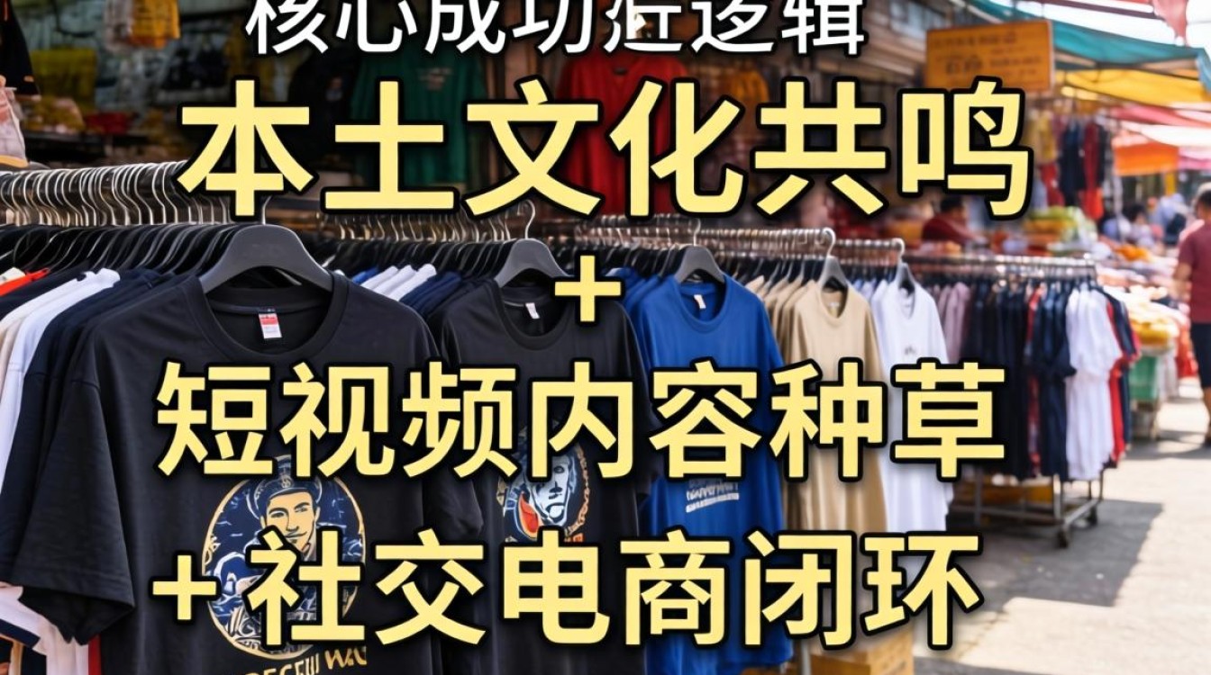 印尼 TikTok 印花 t 恤出海热门搜索