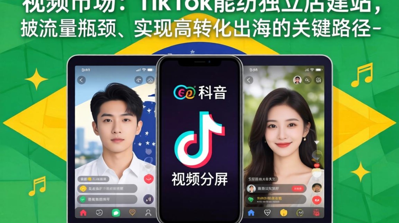 TikTok 巴西中视频分屏独立站建站海外电商指南