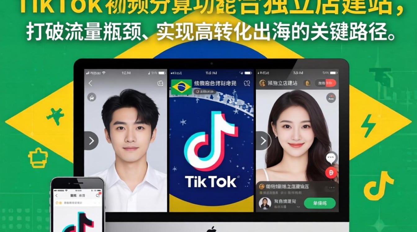 TikTok 巴西中视频分屏独立站建站海外电商指南