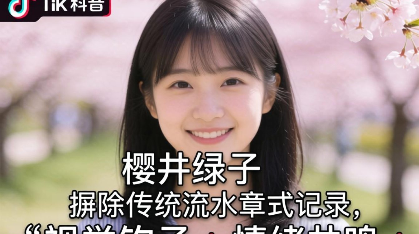 视频剪辑樱井绿子 TikTok 精品内容打造