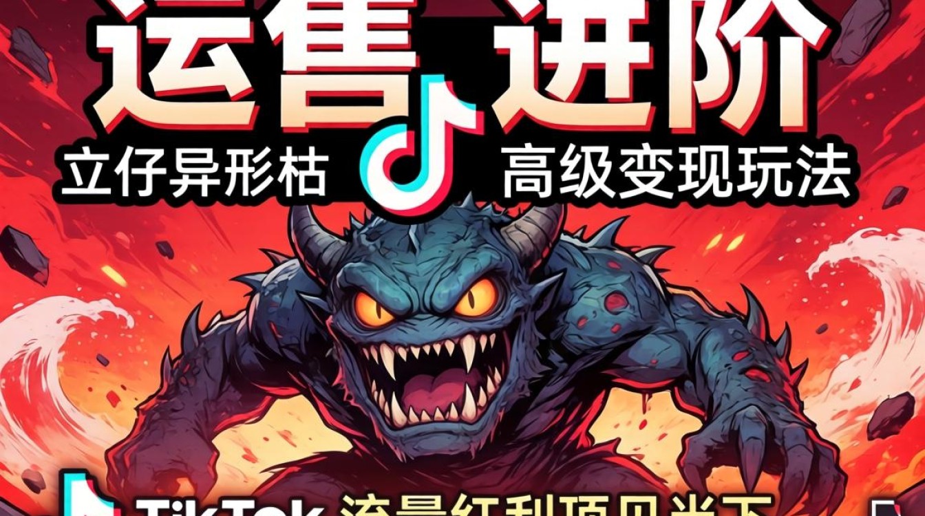 运营进阶立仔异形怪物tiktok高级变现玩法