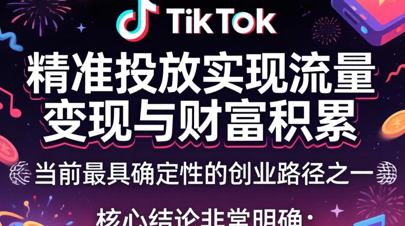 创业路径黑五TikTok投放技巧如何实现财富自由