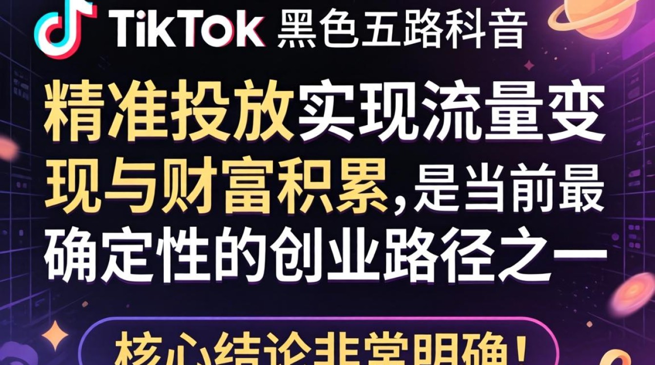 创业路径黑五TikTok投放技巧如何实现财富自由
