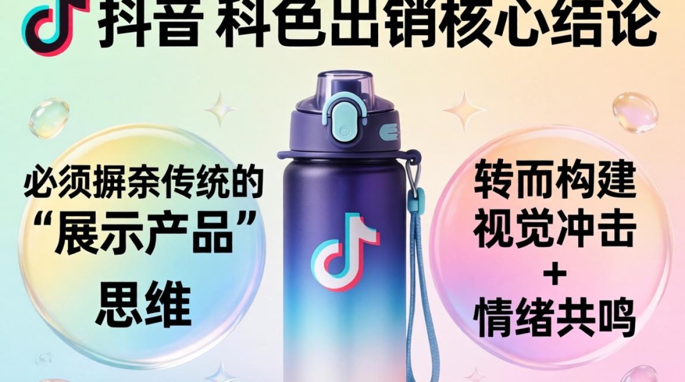 TikTok 渐变色水杯出海内容创作技巧