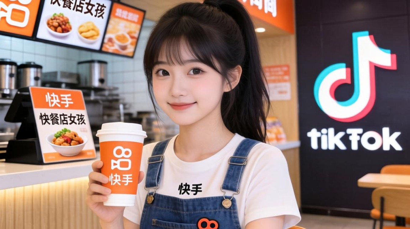快手快餐店女孩TikTok内容创作从零开始