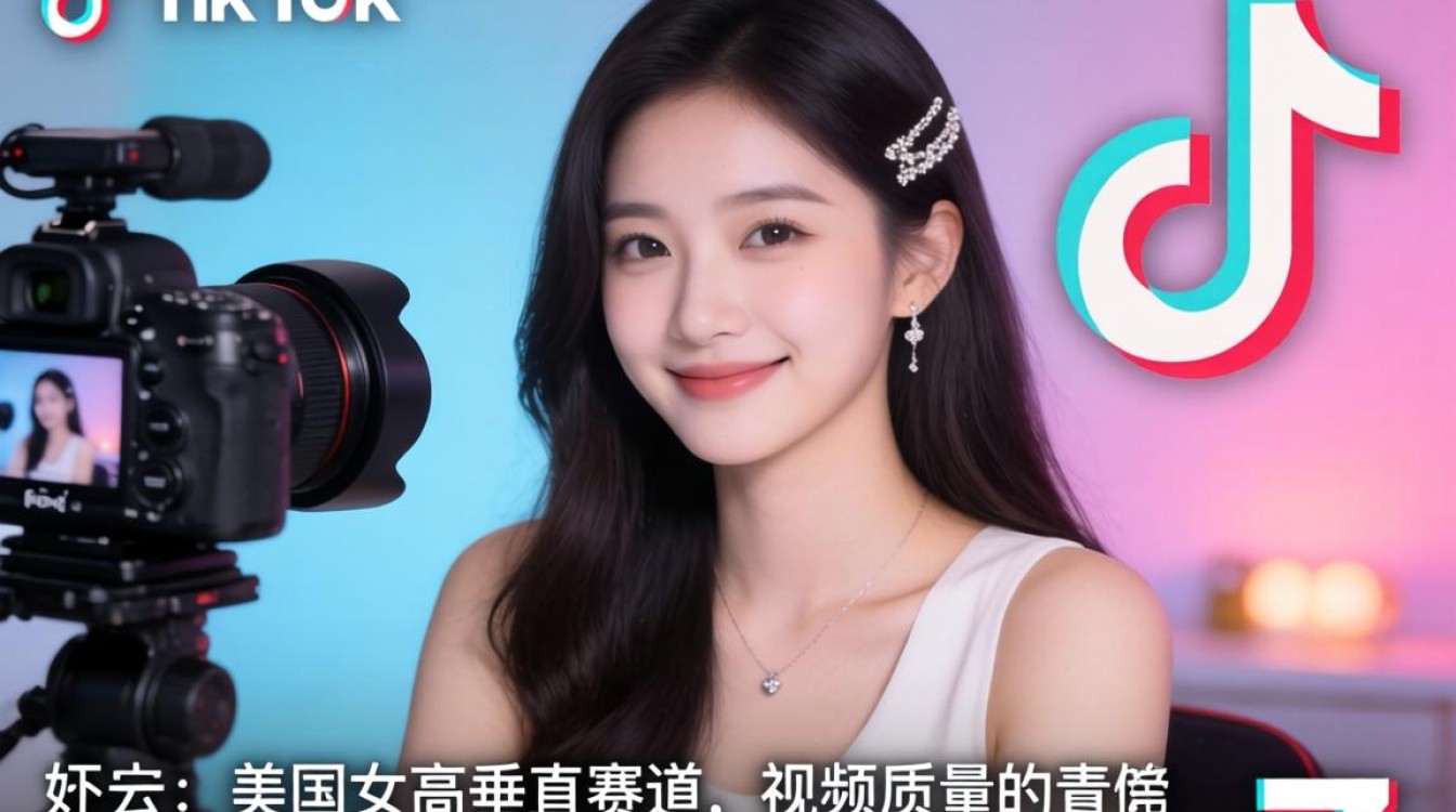 短视频制作美国女高 TikTok 提升视频质量
