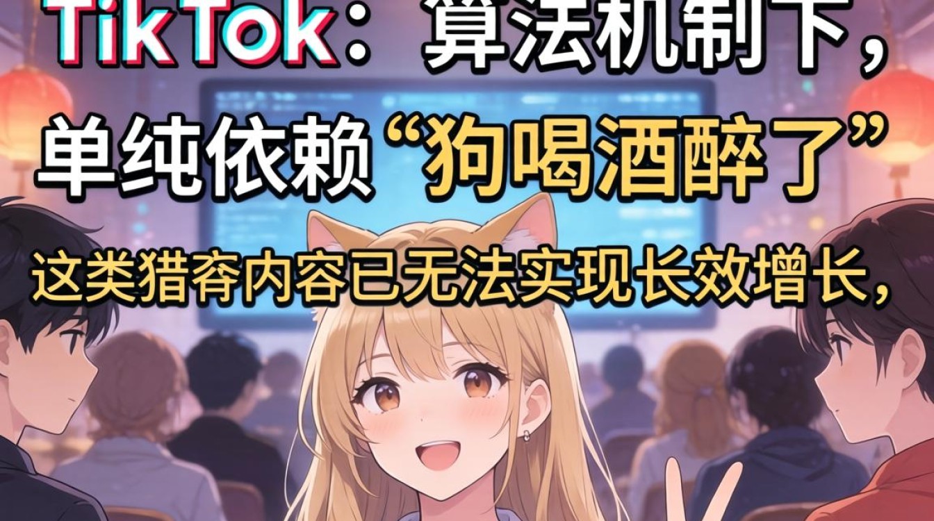 狗喝酒醉了 tiktok 怎么突破流量池