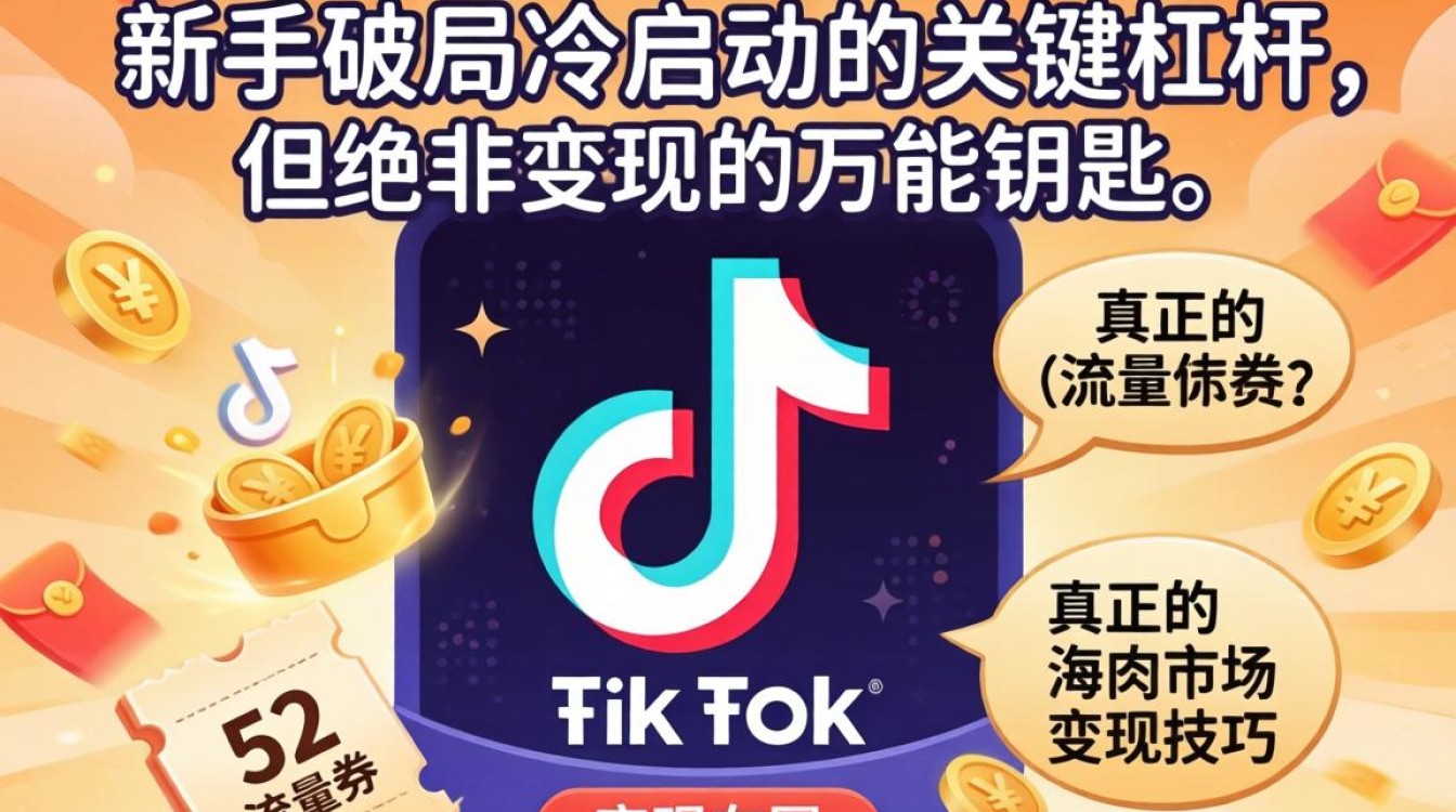 TikTok 送的流量券怎么用