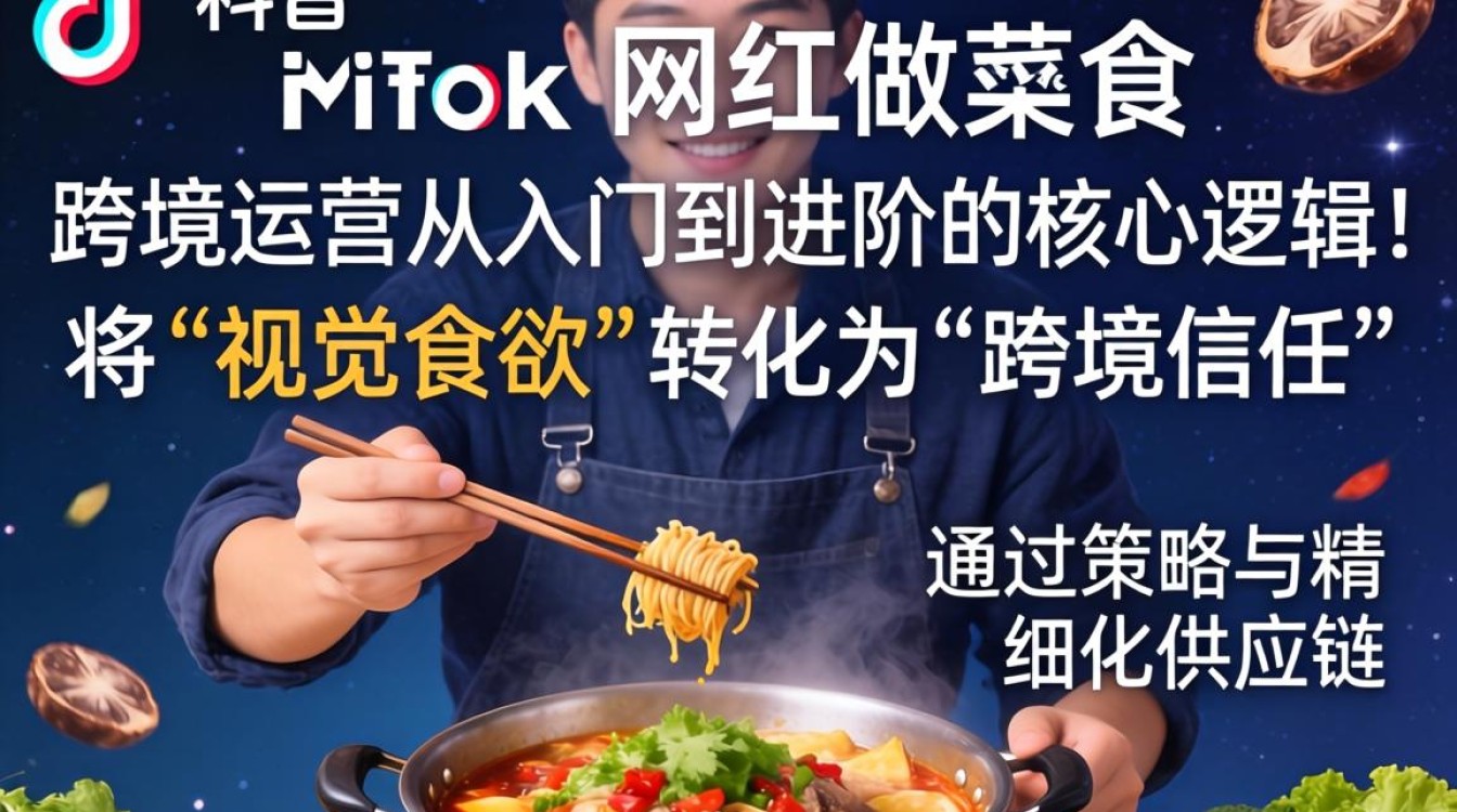 TikTok 网红做美食跨境运营从入门到进阶