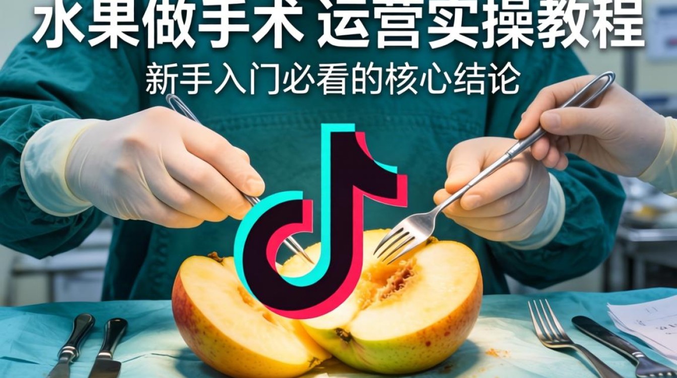 TikTok 水果做手术 运营实操教程