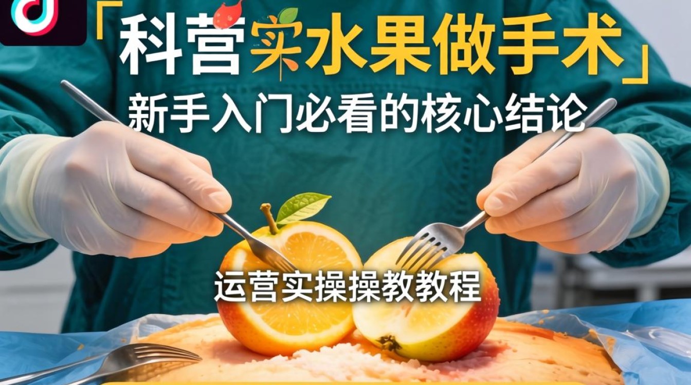 TikTok 水果做手术 运营实操教程