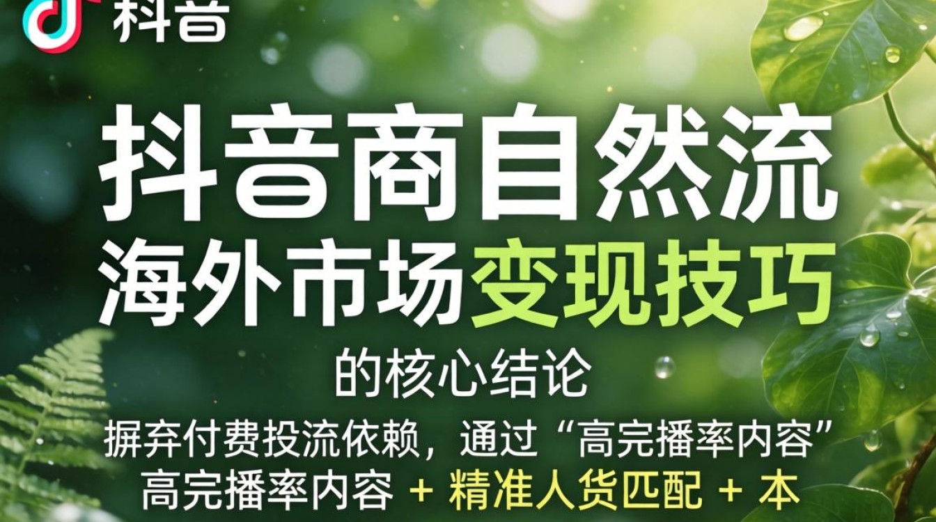 TikTok 电商自然流怎么变现