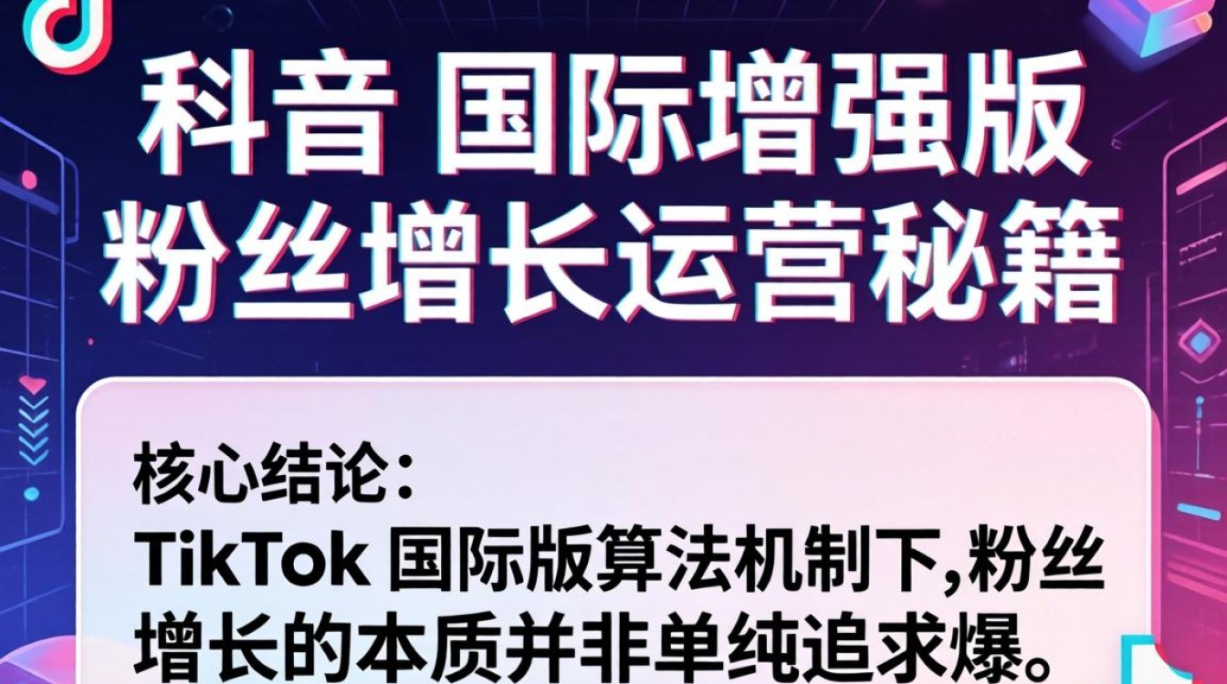 TikTok 国际增强版粉丝增长运营秘籍
