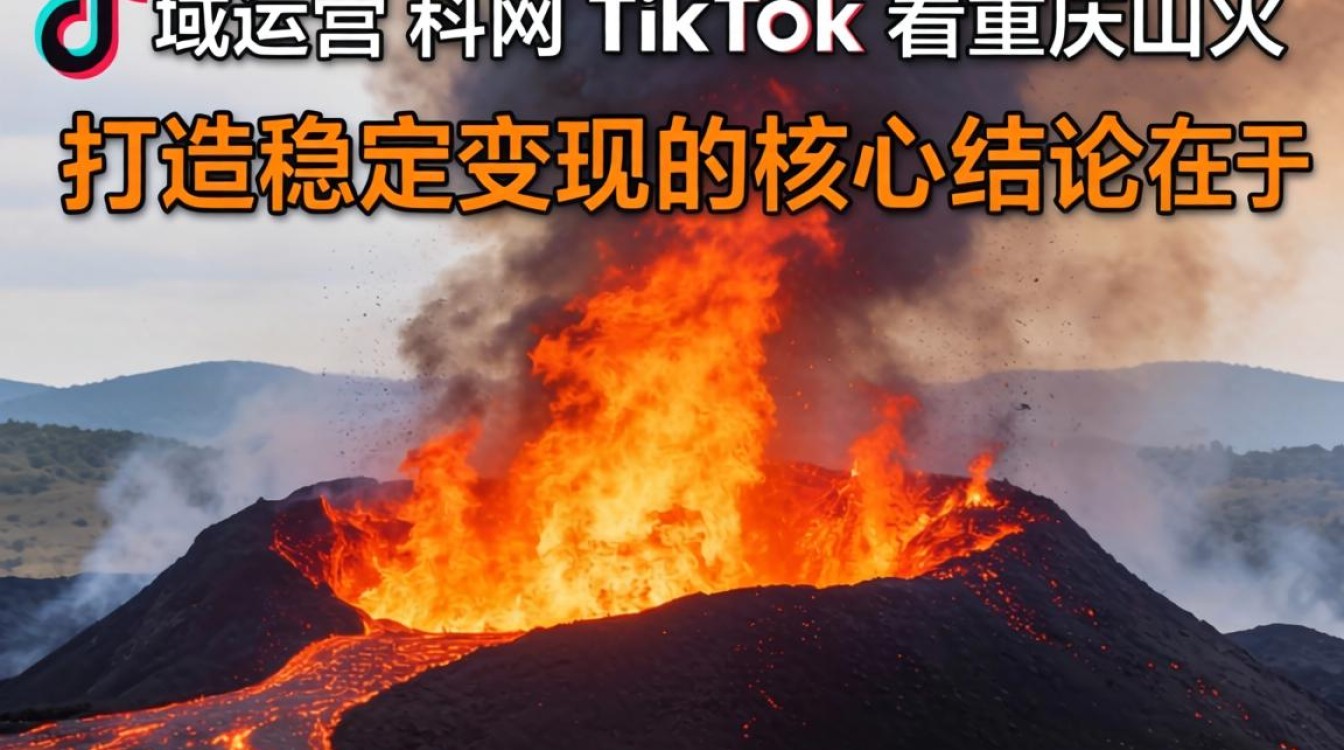 私域运营外网 TikTok 看重庆山火打造稳定变现