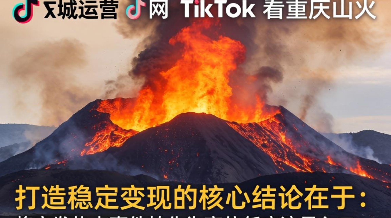 私域运营外网 TikTok 看重庆山火打造稳定变现