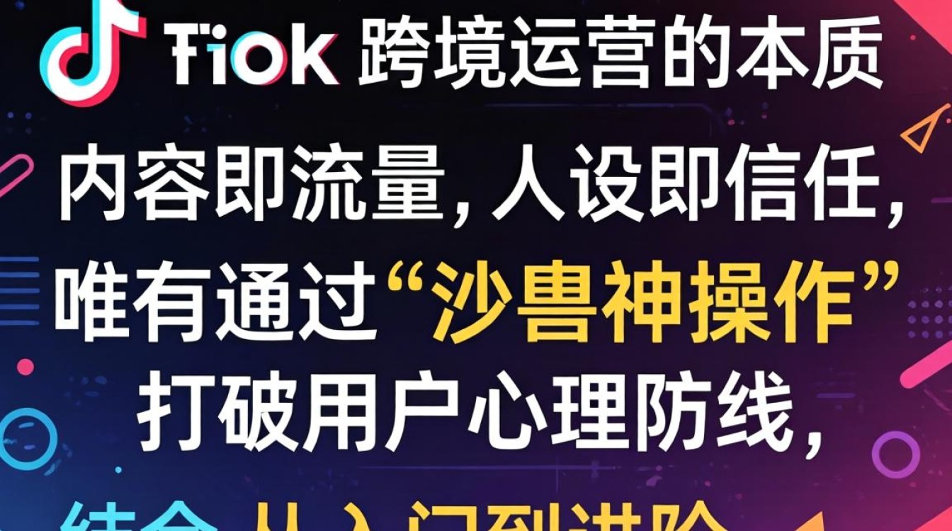 TikTok 沙雕神操作 跨境运营从入门到进阶