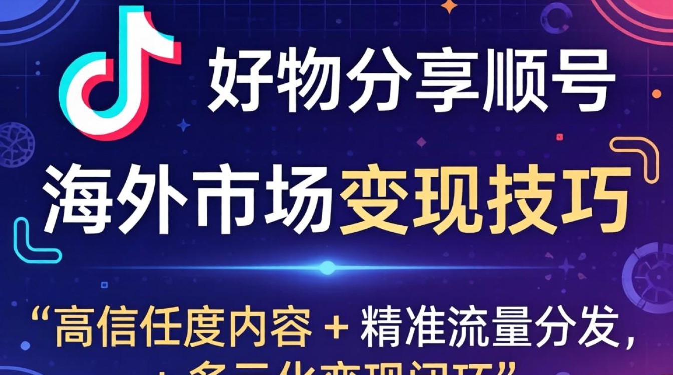 TikTok 好物分享账号海外市场变现技巧