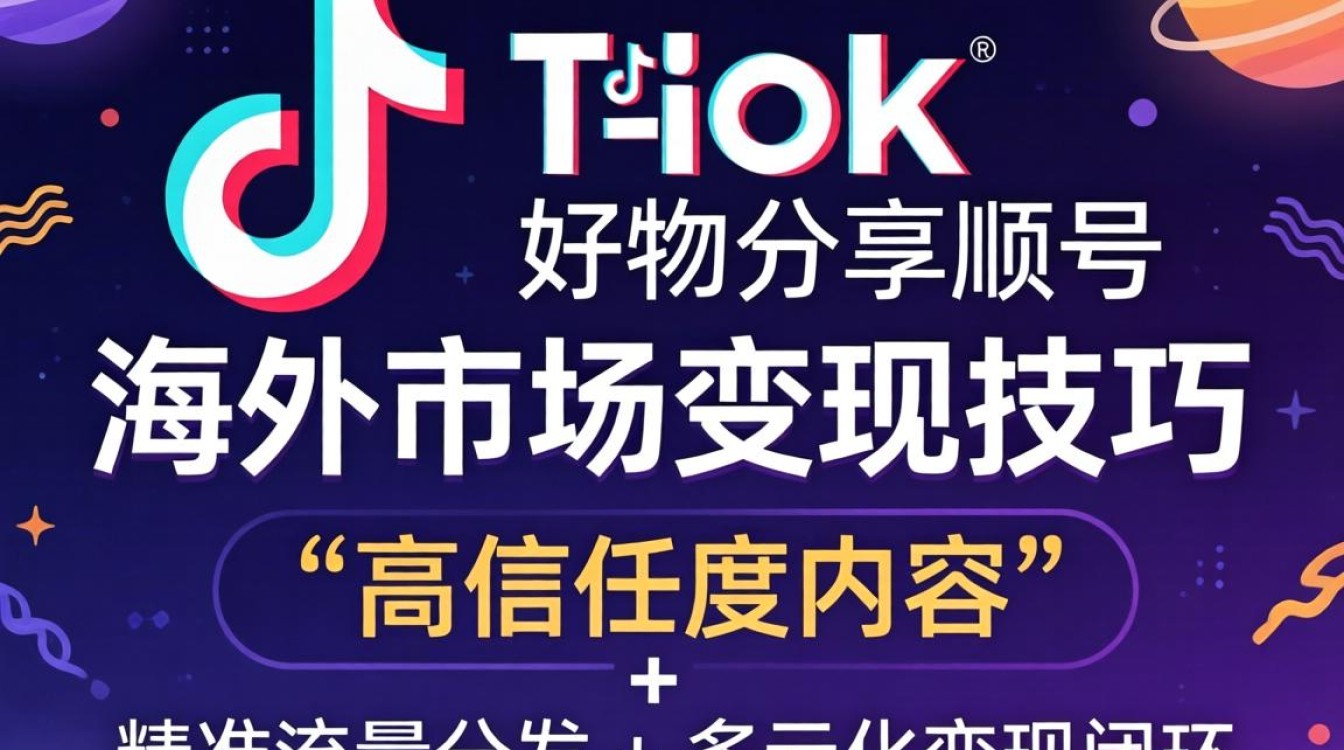 TikTok 好物分享账号海外市场变现技巧