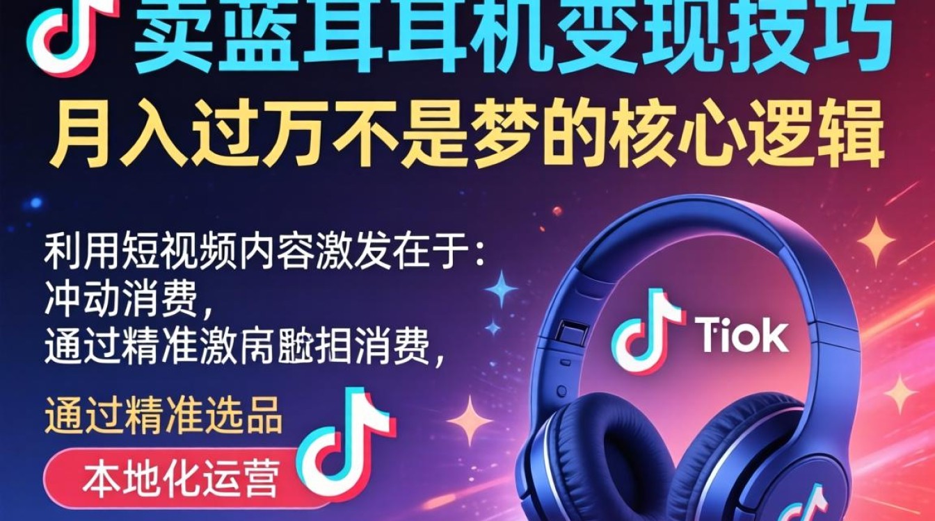 TikTok 耳机销售技巧月入过万