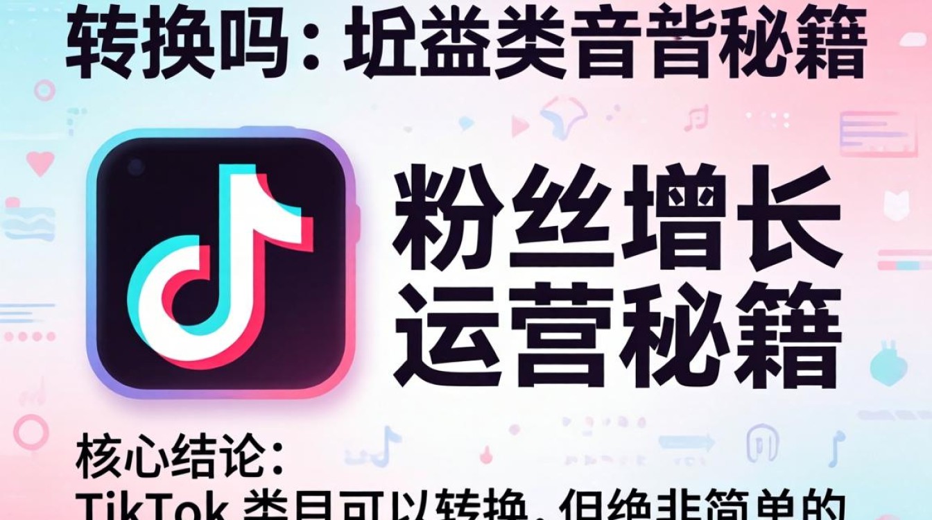 TikTok 类目可以转换吗
