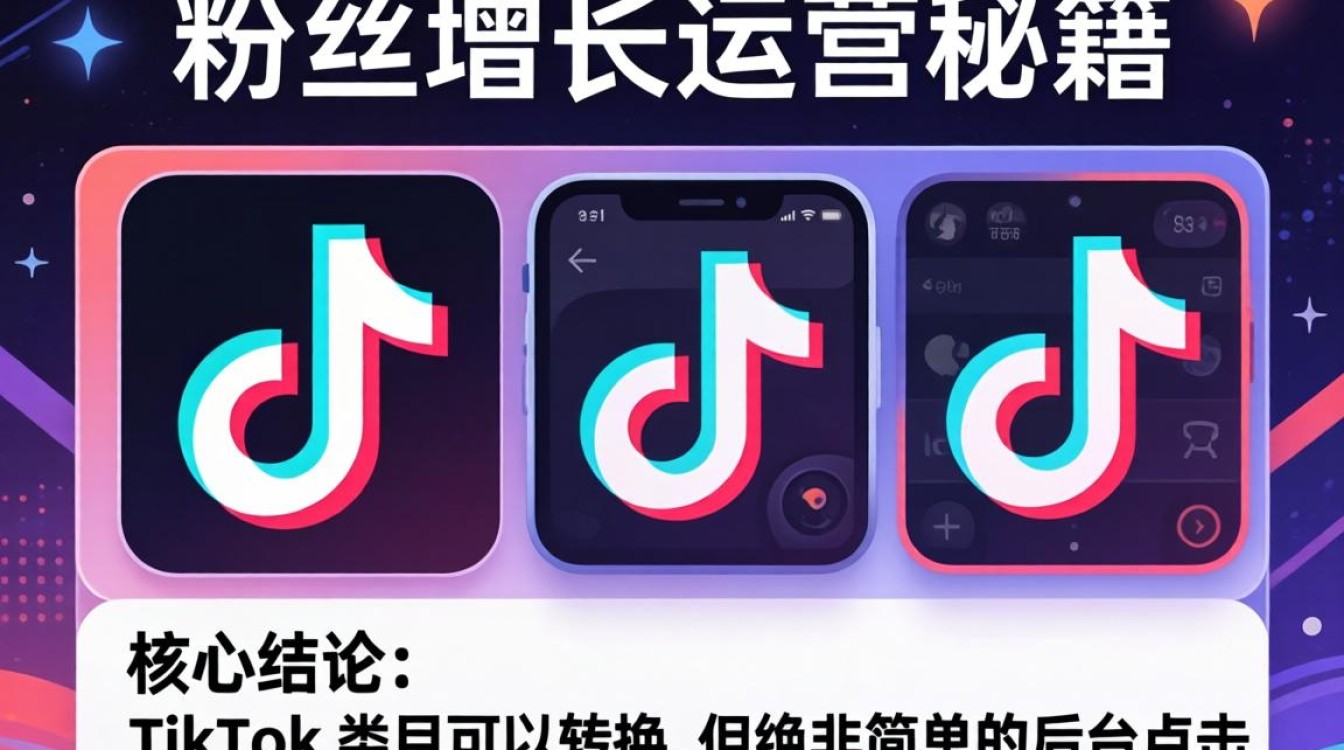 TikTok 类目可以转换吗