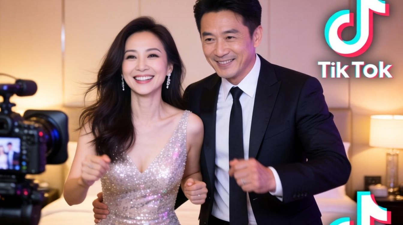 钟丽缇和老公跳 TikTok 如何提升画面质感