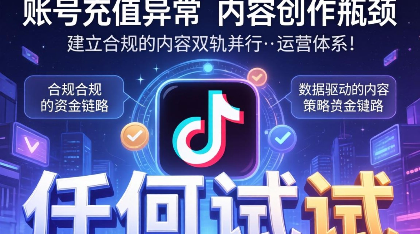 TikTok 充值账号风险异常怎么办