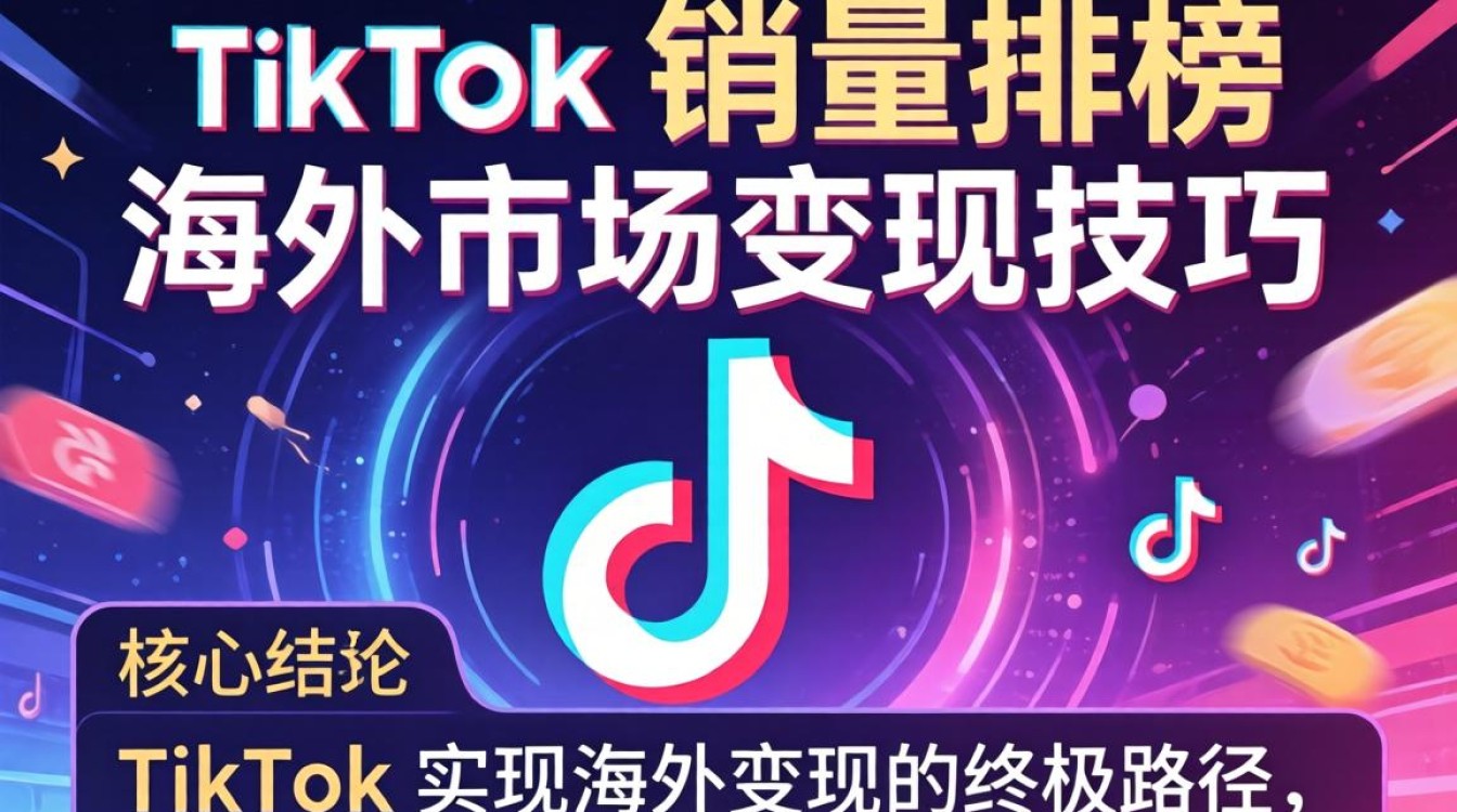 TikTok 销量排行榜 海外市场变现技巧