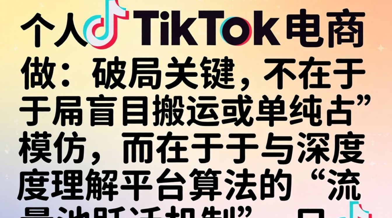 TikTok电商算法解析与流量增长技巧