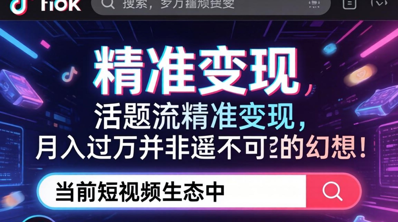 TikTok 网页版搜索话题怎么变现