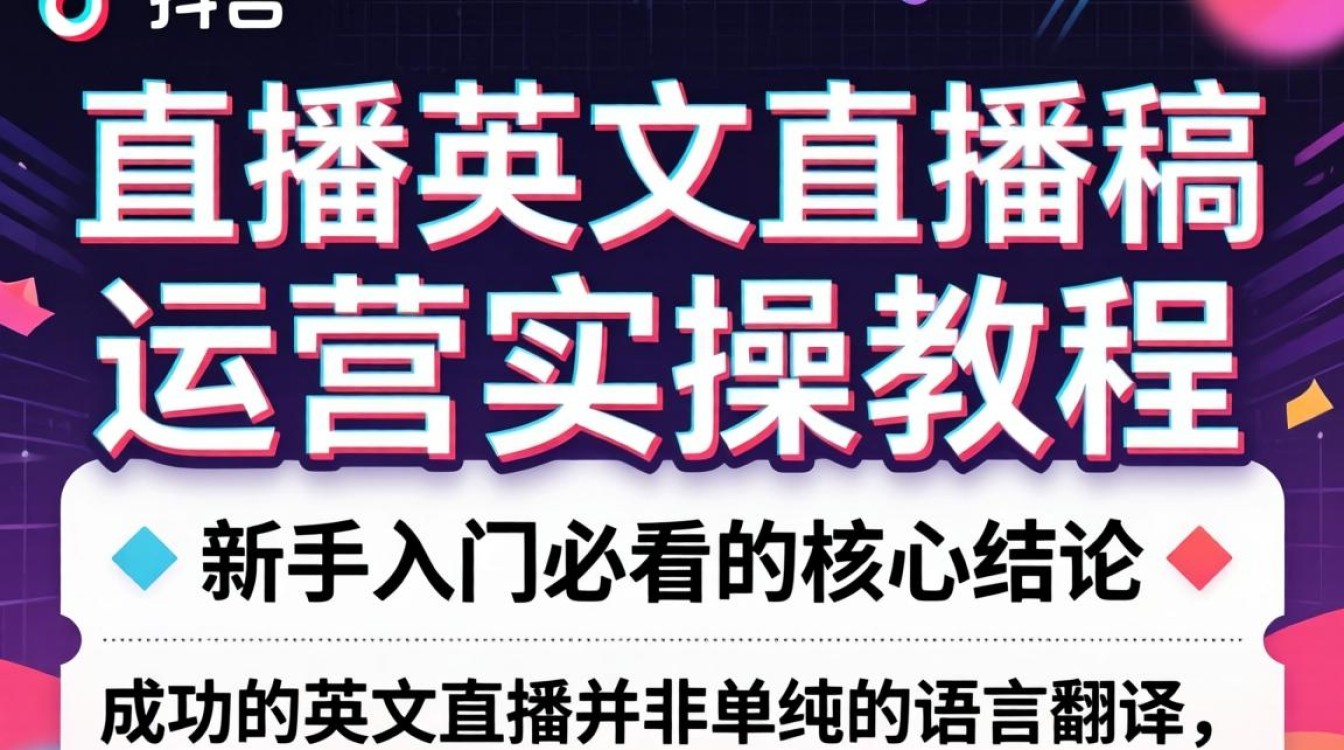 TikTok 直播英文话术和运营实操教程