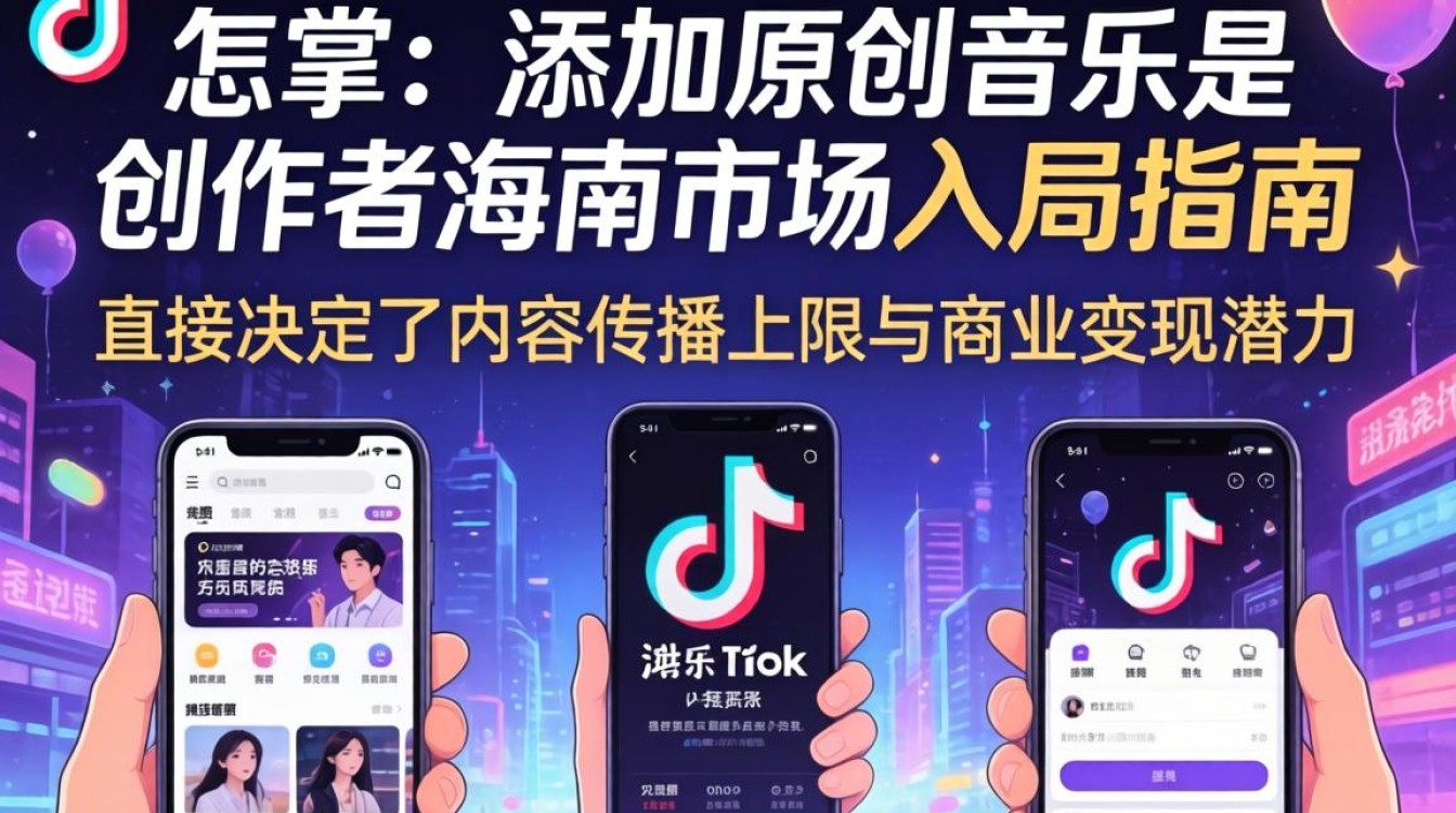 TikTok 怎么添加原创音乐