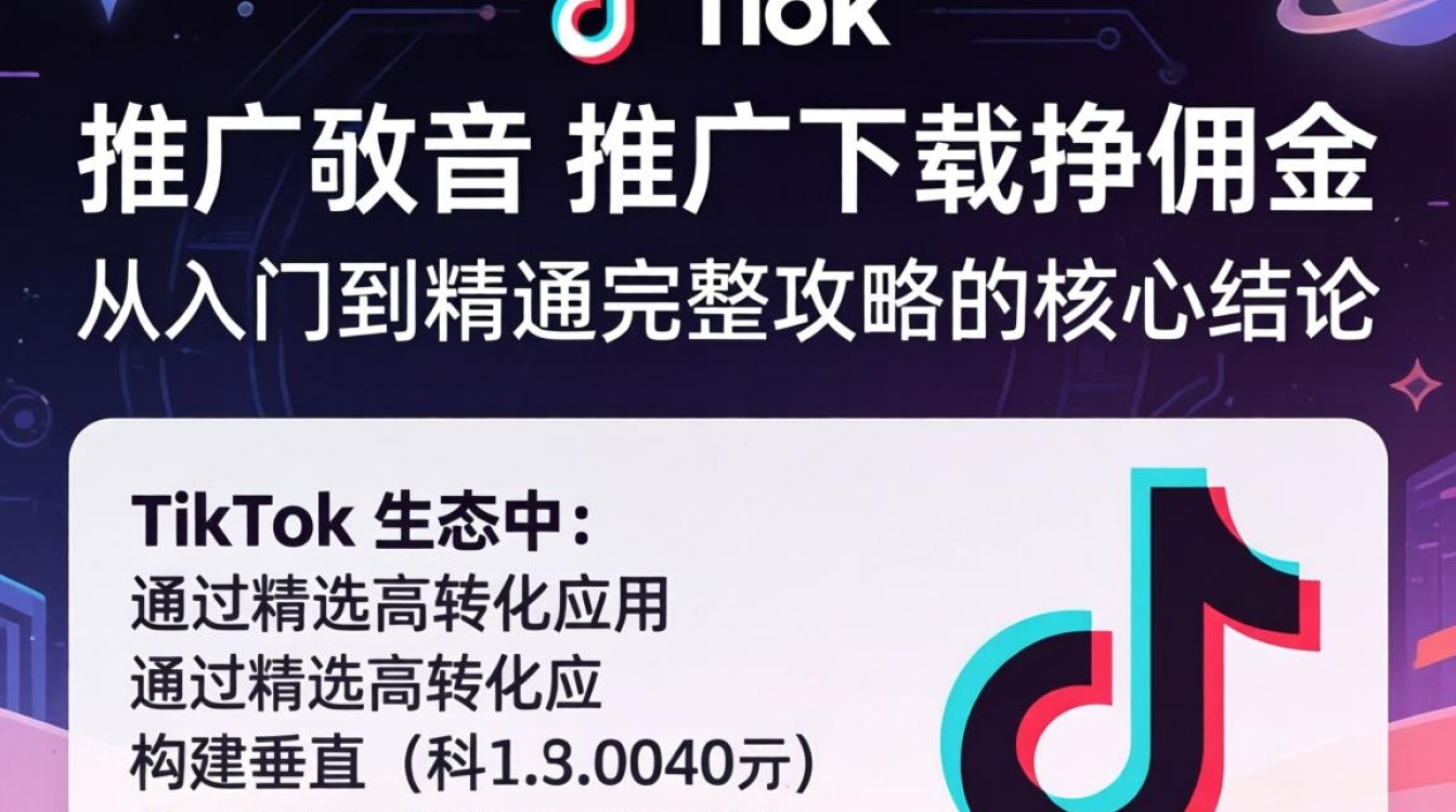 TikTok 推广下载挣佣金从入门到精通完整攻略