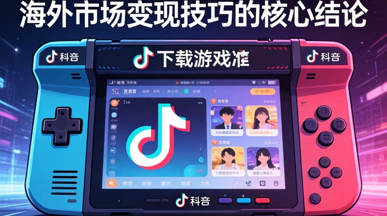 TikTok 下载游戏机 海外市场变现技巧