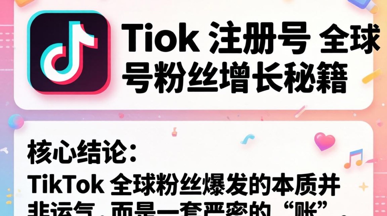 TikTok 账号注册号全球账号粉丝增长秘籍
